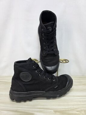 Palladium Black Canvas High-Top Men's Sneakers
